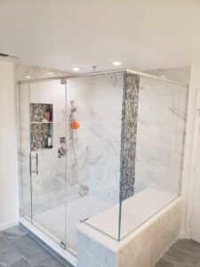 glass marble shower